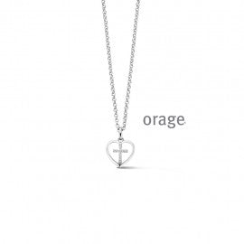 Collier argent Orage K4870