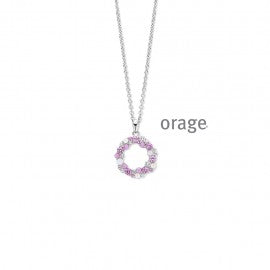 Collier argent Orage K6004