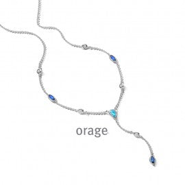 Collier argent  Orage K6023