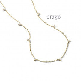 Collier plaqué or Orage K6028