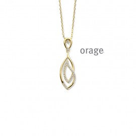 Collier plaqué or Orage K6548