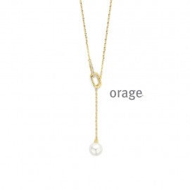 Collier plaqué or Orage K6549