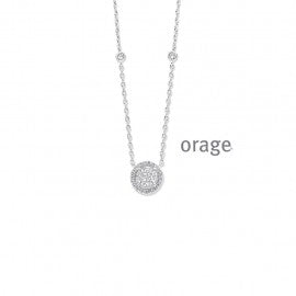 Collier argent Orage K6552