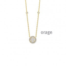 Collier plaqué or Orage K6553