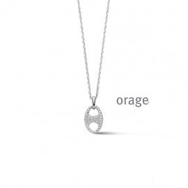Collier argent Orage K6555