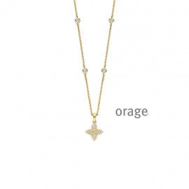 Collier plaqué or Orage K6568
