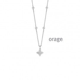 Collier argent  Orage K6569