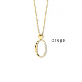 Collier plaqué or  Orage K6570