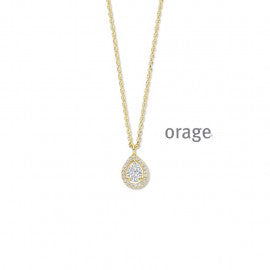 Collier plaqué or Orage K6572