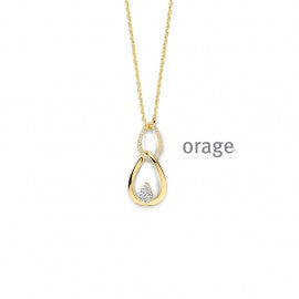 Collier plaqué or Orage K6574