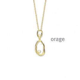Collier plaqué or Orage K6725