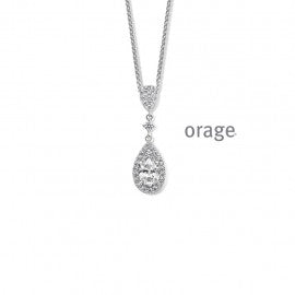 Collier argent Orage K6837