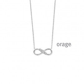 Collier argent Orage K6839