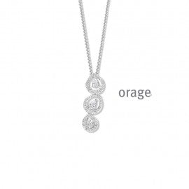 Collier argent  Orage K6900