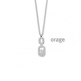 Collier argent Orage K6901