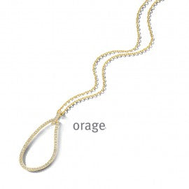 Collier plaqué or Orage K6904