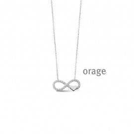 Collier argent Orage K6905