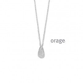 Collier argent Orage K7106