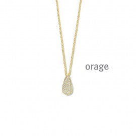 Collier plaqué or Orage K7107