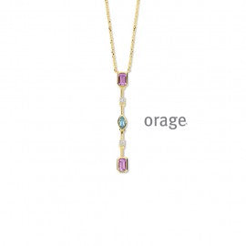 Collier plaqué or Orage K7113