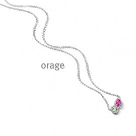 Collier argent Orage K7115