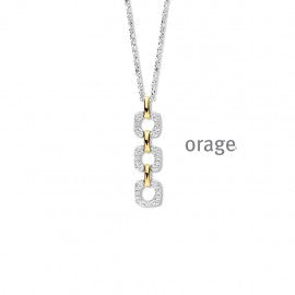 Collier bicolore Orage K7116