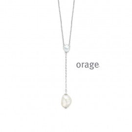 Collier argent Orage K7665