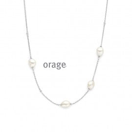 Collier argent Orage K7666