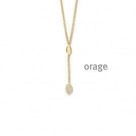 Collier plaqué or Orage K7670