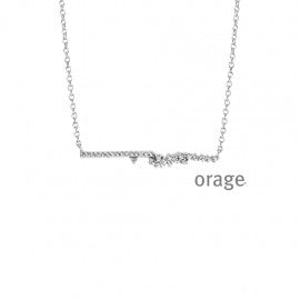 Collier argent dame Orage K8009
