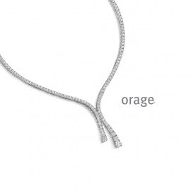 Collier argent  Orage K8051