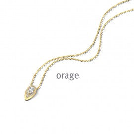 Collier plaqué or Orage K8053