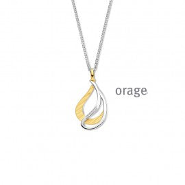 Collier bicolore Orage K9162