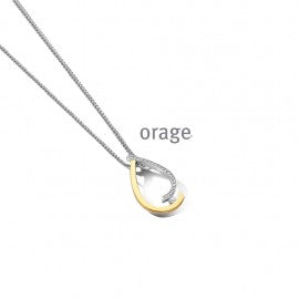 Collier argent Orage K9165
