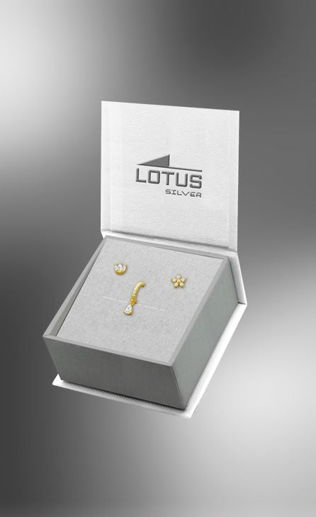 Boucle d'oreilles Lotus silver dame