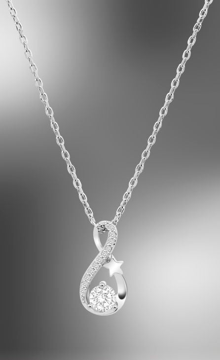 Collier argent lotus silver dame