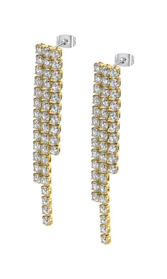 Boucle d'oreilles acier dame Lotus style LS2573-4/2