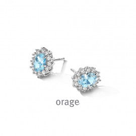Boucle d'oreilles argent Orage O1872