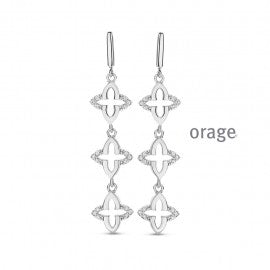 Boucle d'oreilles argent Orage O1974