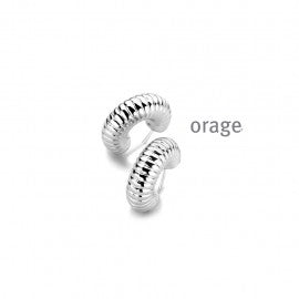 Boucle d'oreilles acier orage O2174