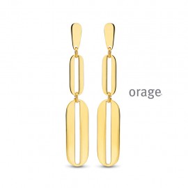 Boucle d'oreilles acier Orage O2505