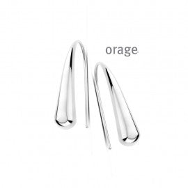 Boucle d'oreilles acier Orage O2541