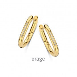 Boucle d'oreilles acier Orage O2542