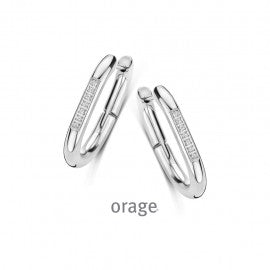 Boucle d'oreilles acier Orage O2543