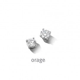 Boucle d'oreilles argent Orage O3012