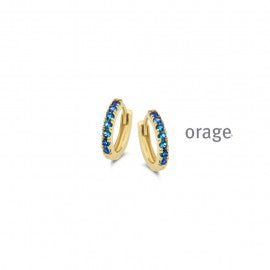 Boucle d'oreilles plaqué or Orage O3128