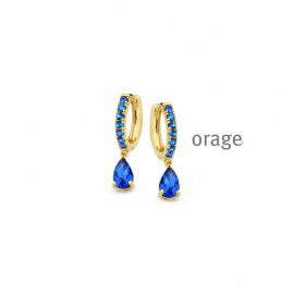 Boucle d'oreilles plaqué or Orage O3129