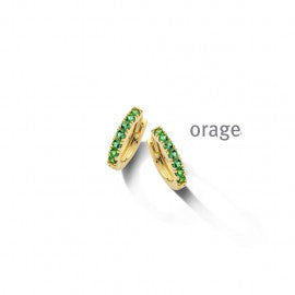 Boucle d'oreilles plaqué or Orage O3132