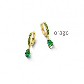 Boucle d'oreilles plaqué or Orage O3133