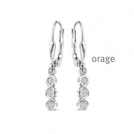 Boucle d'oreilles argent Orage O4971